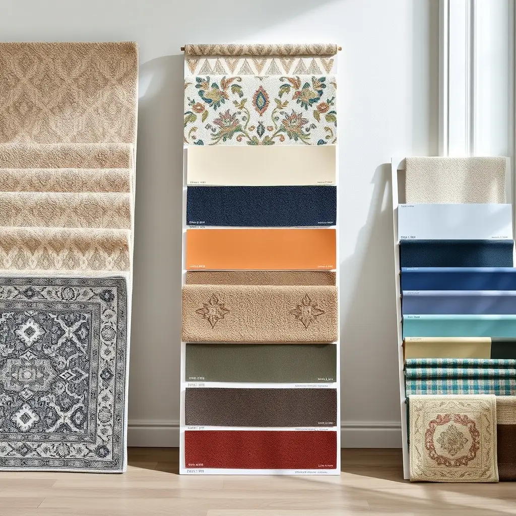 area rug color and pattern samples for living room design selection
