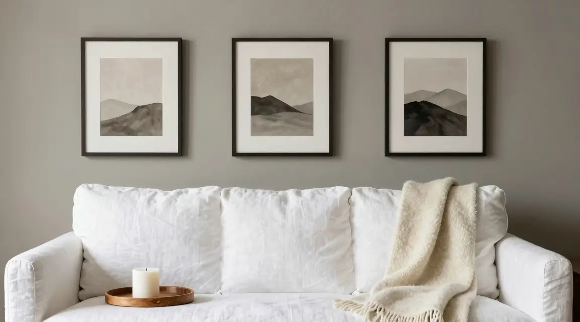 layering neutral colors and textures in a farmhouse living room