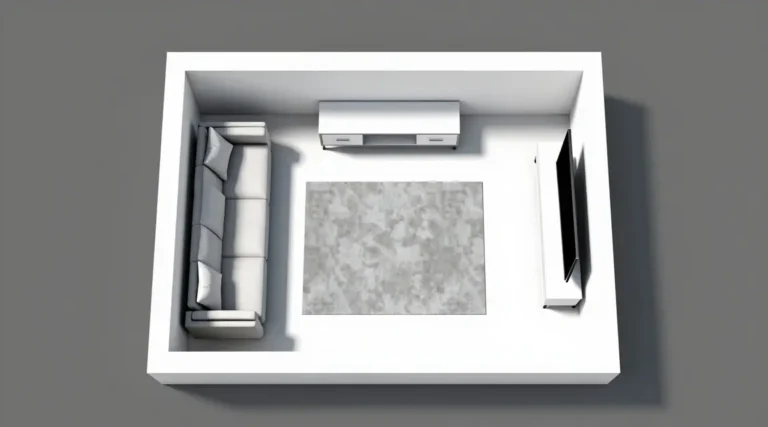digital living room layout planner showing furniture arrangement