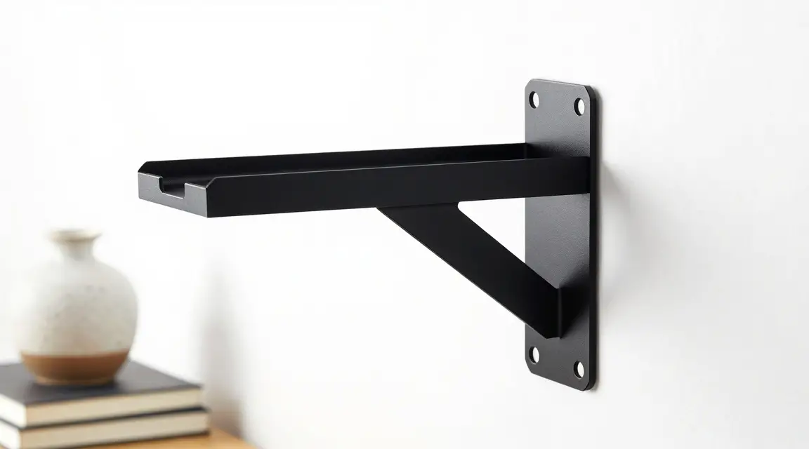 installation of a tv wall mount bracket on a clean wall