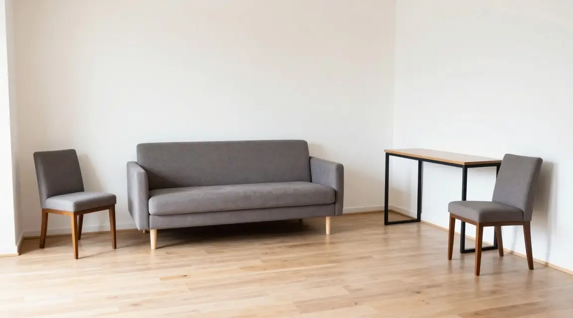 furniture arrangement following the two thirds rule