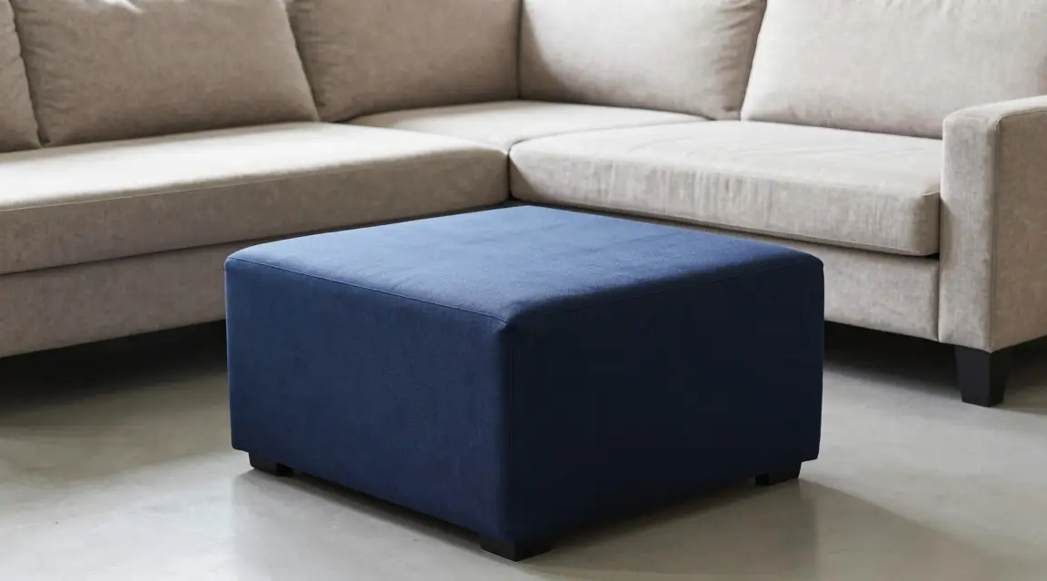 navy blue storage ottoman and sofa bed